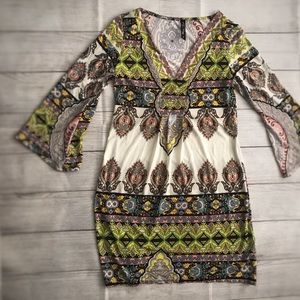 Multi colored dress barely worn